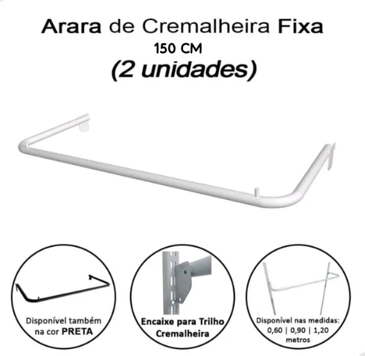 Equipamentos para Montar Loja - Arara Cremalheira Régua - Foto 3