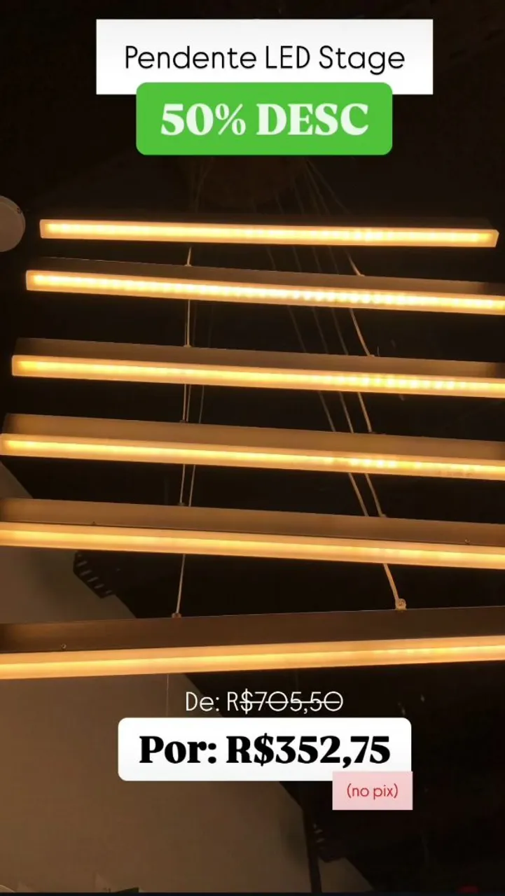 Pendente led stage 50%