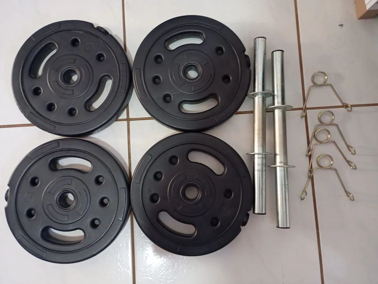 Kit de Halteres com Barras e Anilhas