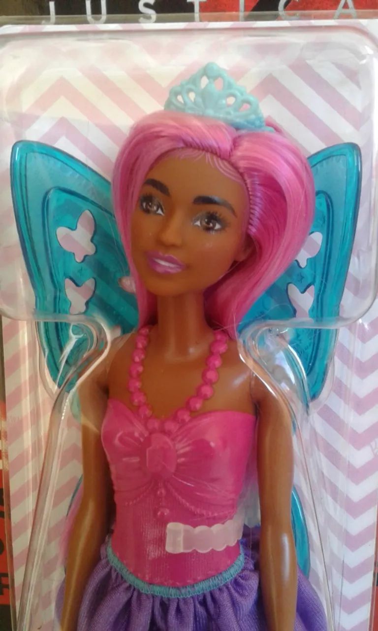 Boneca Barbie Fada Morena Mattel Nova Lacrada  - Foto 5