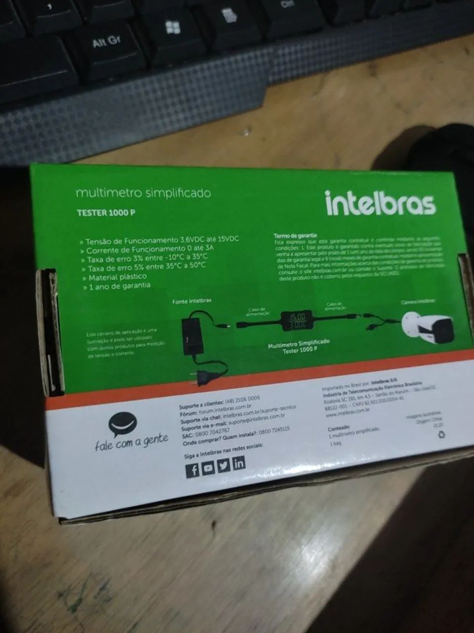 Multímetro Simplificado Tester 1000 P Intelbras64311389324674122