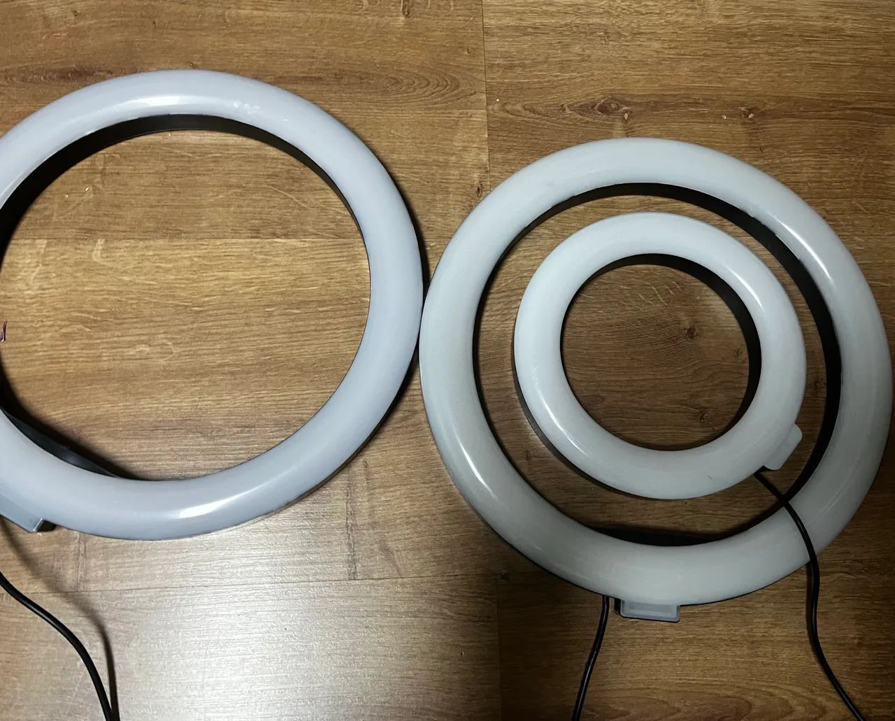 2 ring light iluminador 10 polegadas 1 de 6 polegadas com 2 tripés de 2.10 metro - Foto 4