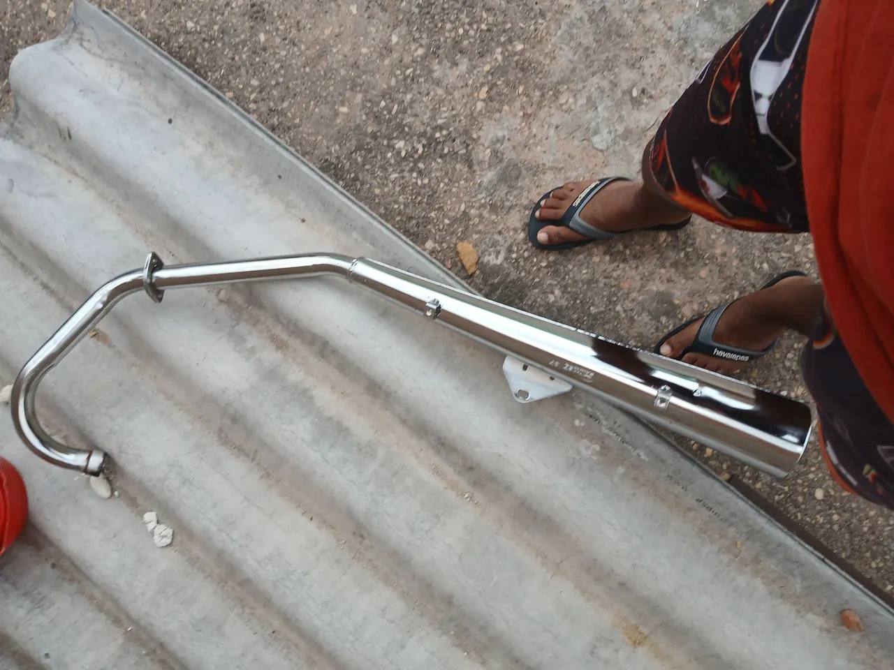 Escape Cromado para Moto