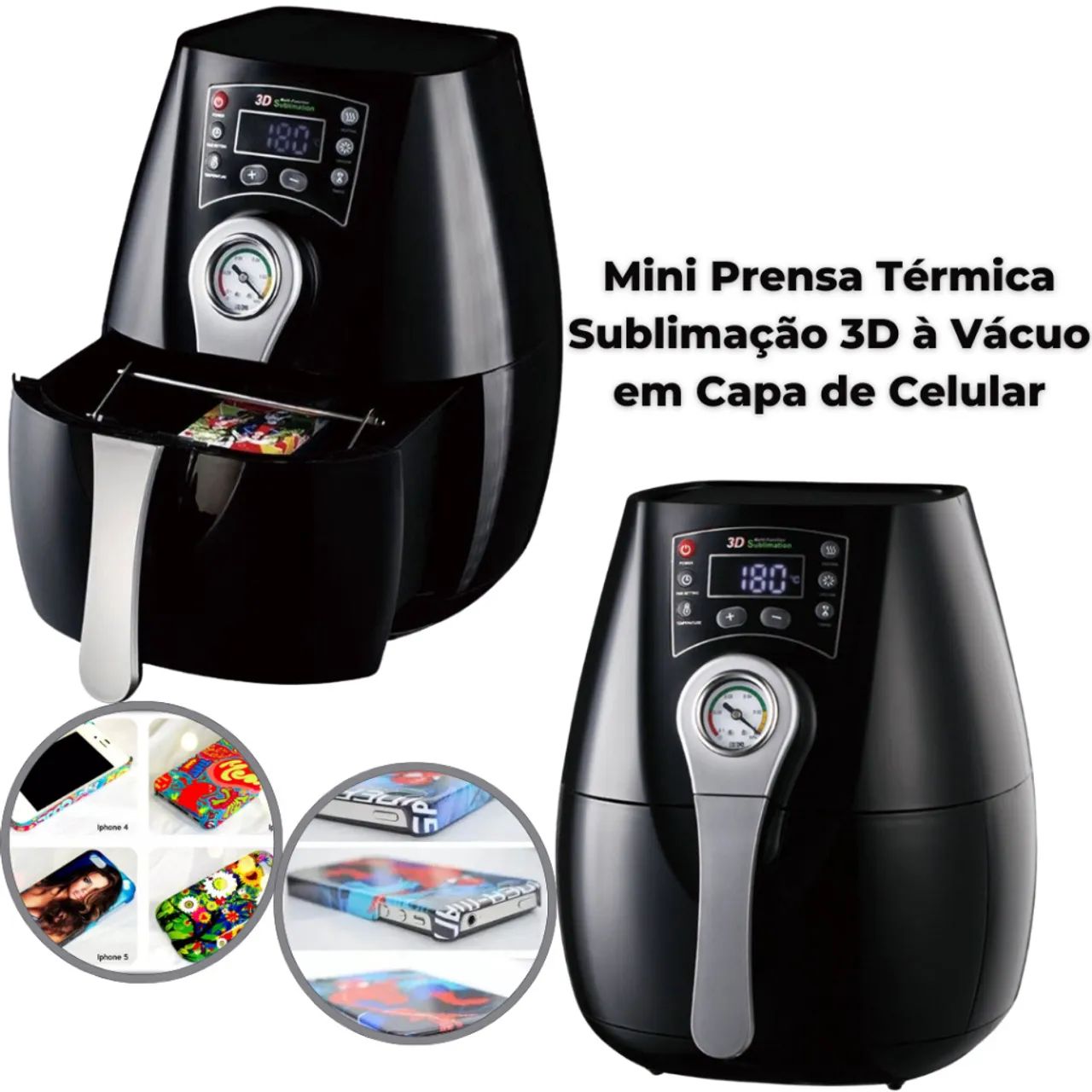 Prensa Sublimação 3D Vácuo para capinha de celular/canecas? - Foto 2