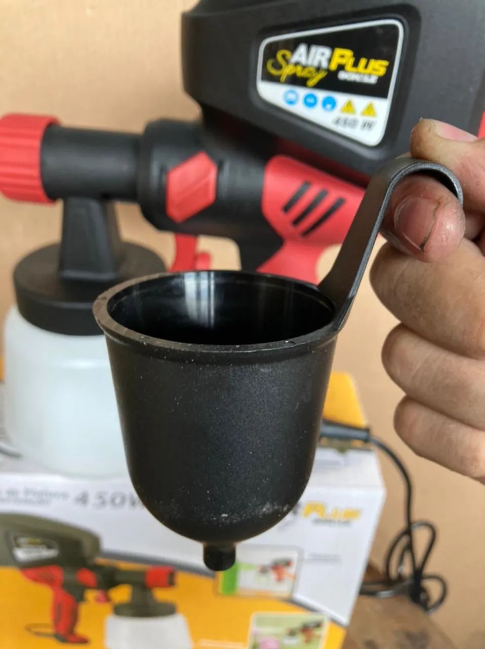 Pistola de Pintura Pulverizadora Air Plus Spray 450W  - Foto 5