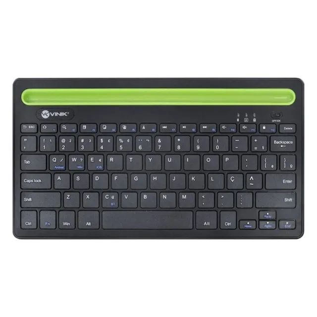 Teclado Sem Fio Dynamic Smart Vinik, Bluetooth, ABNT, Com Suporte para Tablet e Smartphone - Foto 3