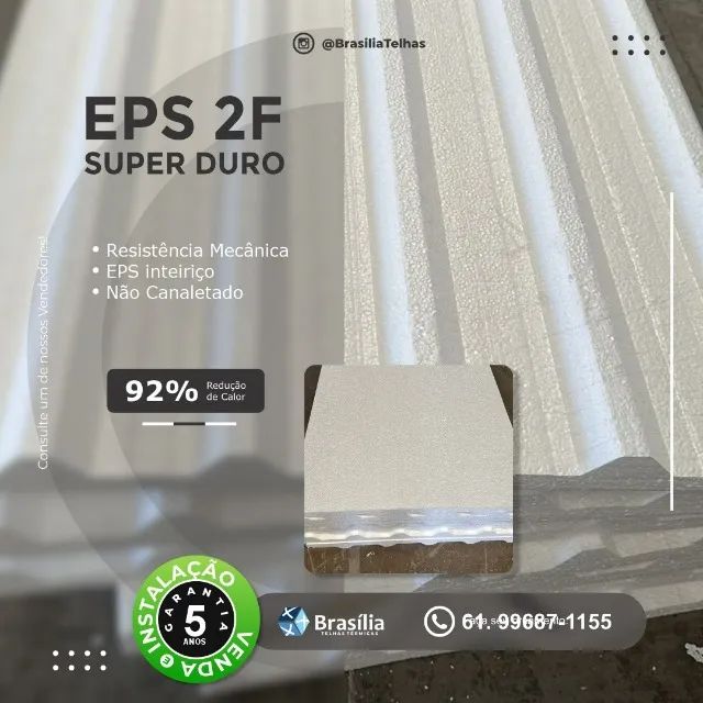 Telha Térmica com EPS Super Duro - Venda e instalação