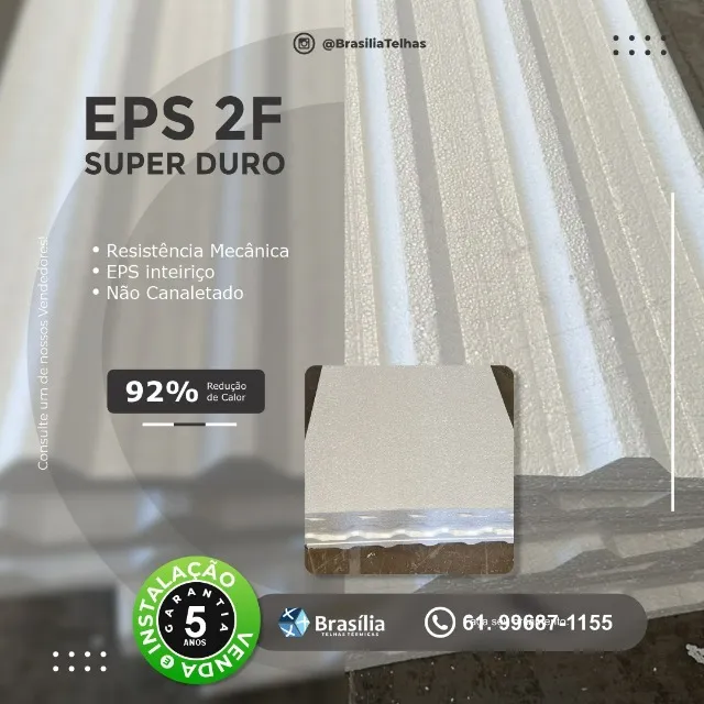 Telha Térmica com EPS Super Duro - Venda e instalação