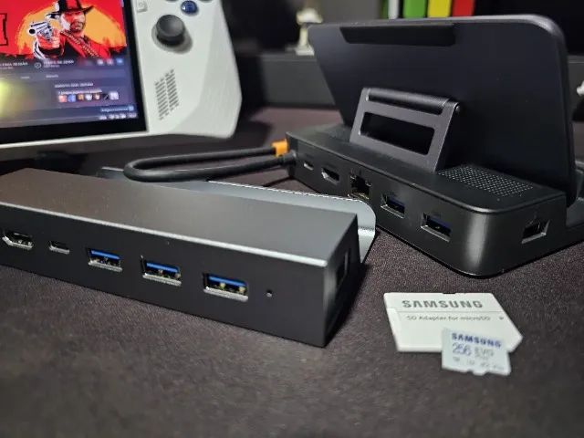 Rog Ally - Z1 Extreme + 2 Docks 4k + Cartão Jogos Switch e Bolsa (Parcelo no Cartão) - Foto 3
