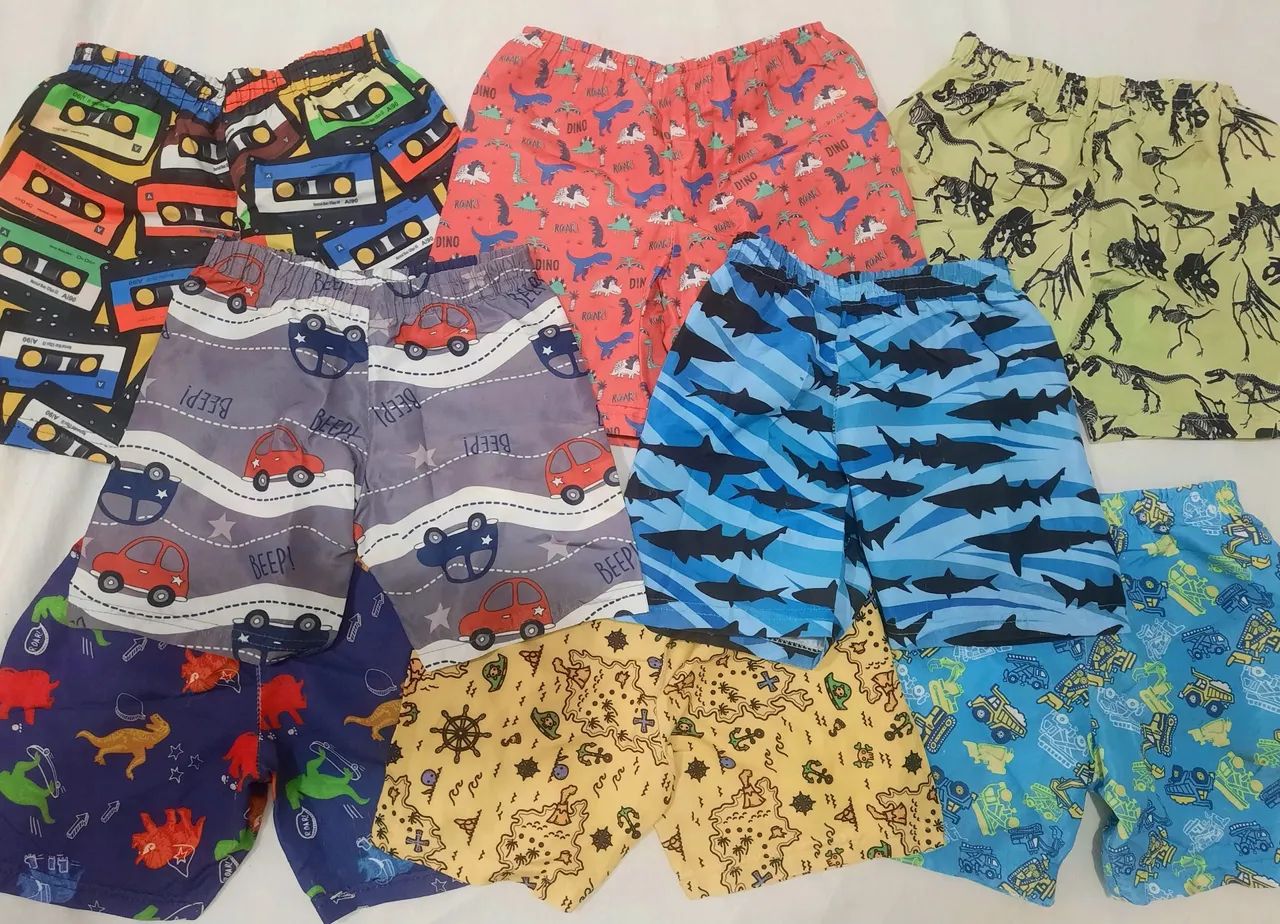  9 Shorts menino estampados  * 