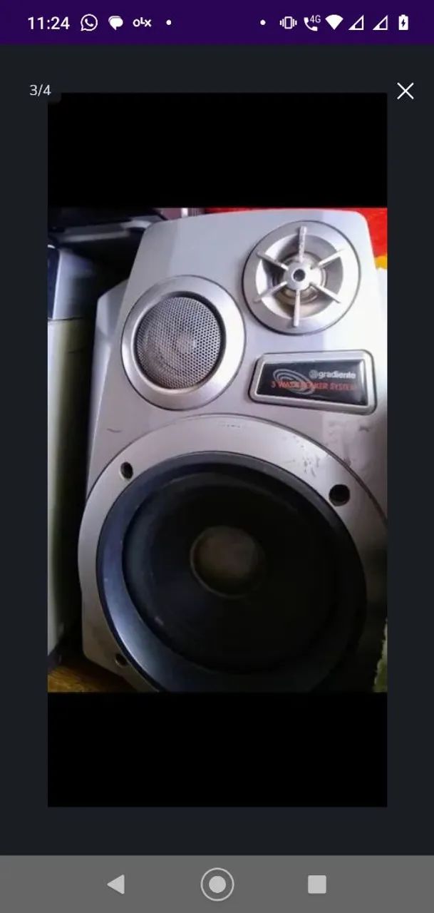 Mini System Completo com 3 Peças - Foto 3