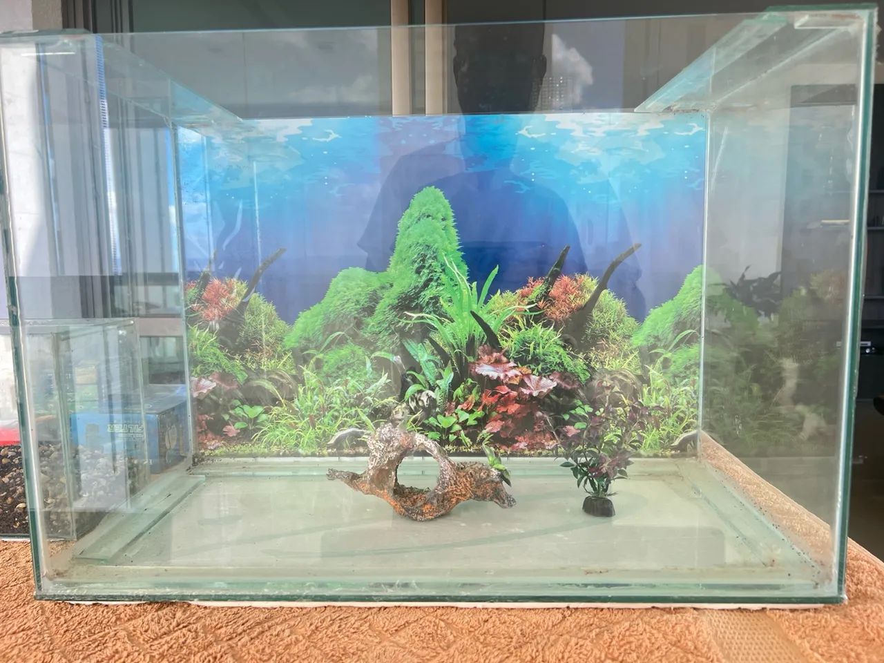 Conjunto de aquários de vidro e filtros interno Boyu FP-28E e Power Filter Maxxi HF