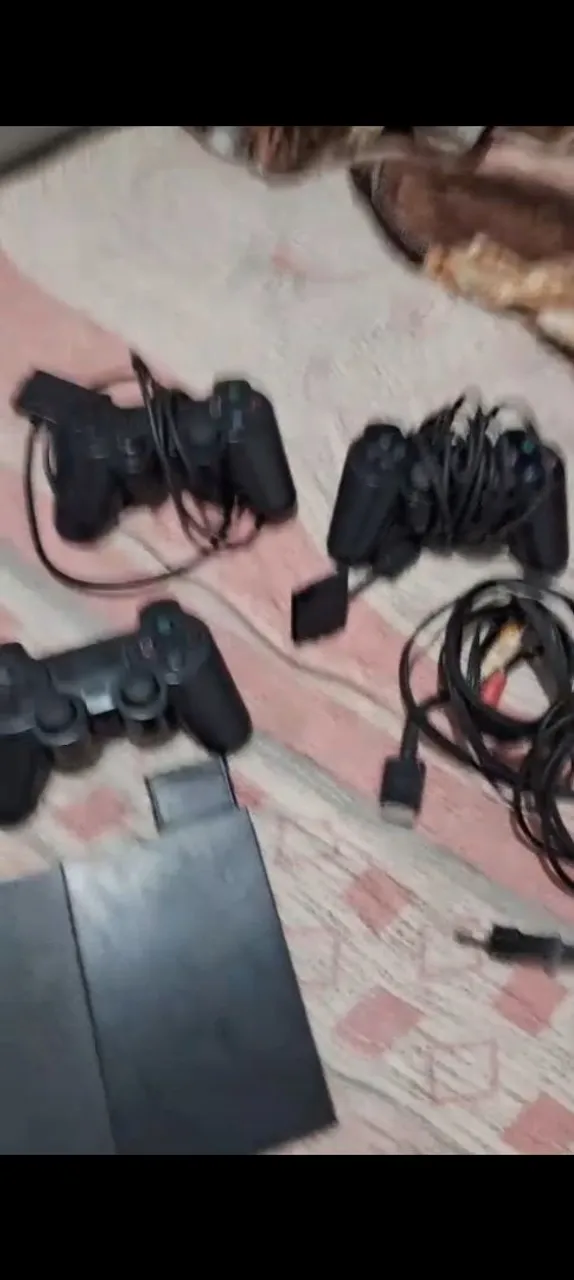 PlayStation 2 Completo - 3 Controles e Cabos