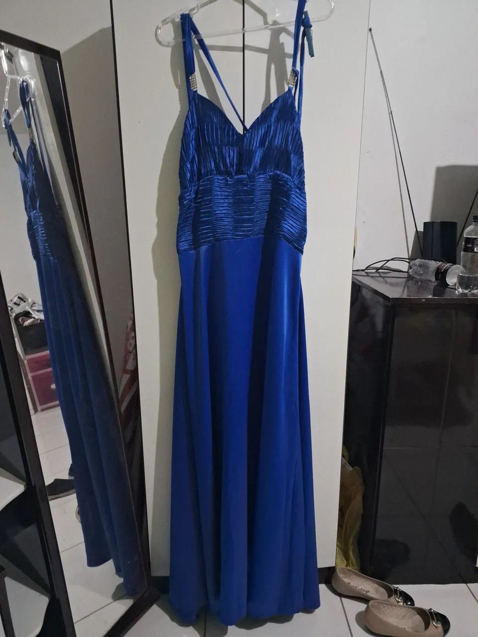 Vestido azul lindo .Foi usado um unica vez - Foto 3