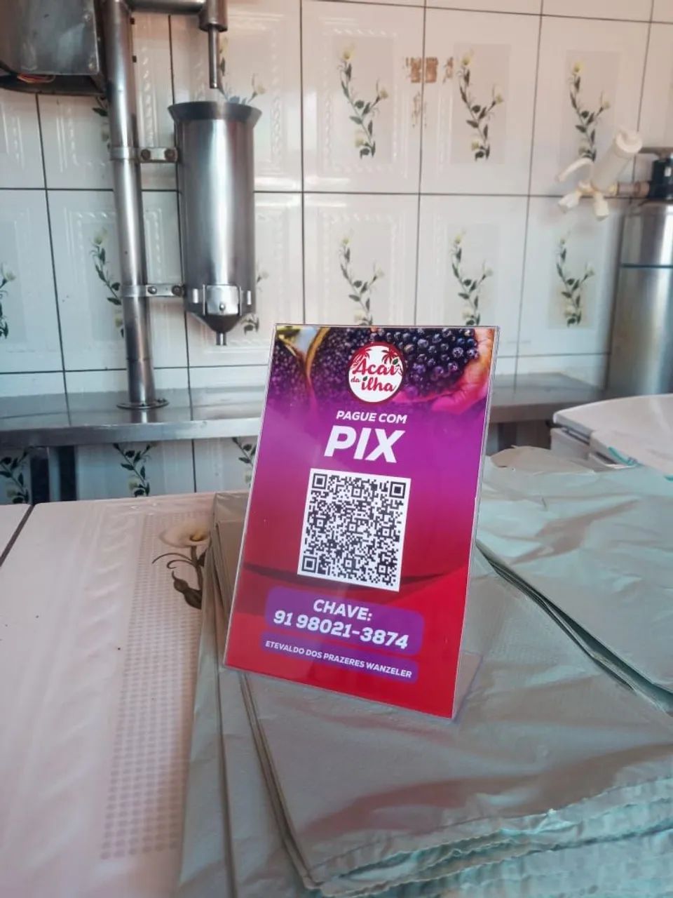 Plaquinha Pix (acrílico) - Foto 3