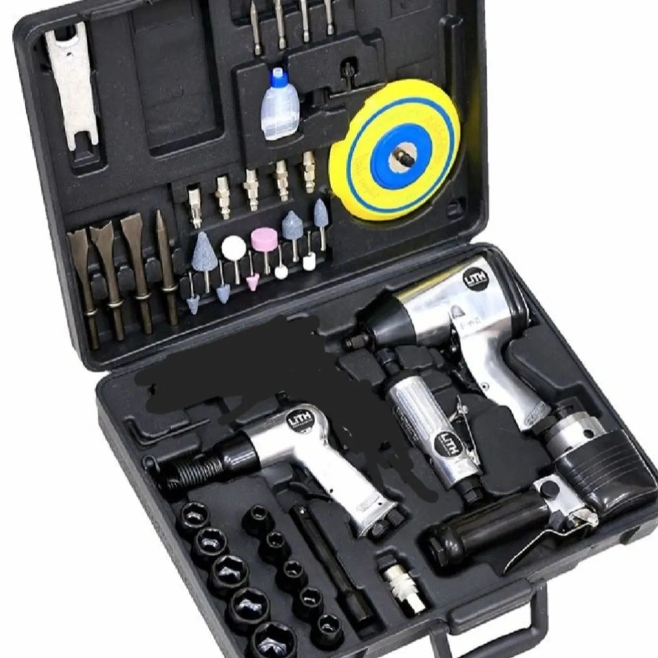 Kit Pneumático + Chave Impacto + Lixadeira Politriz + Retífica + Martelete 