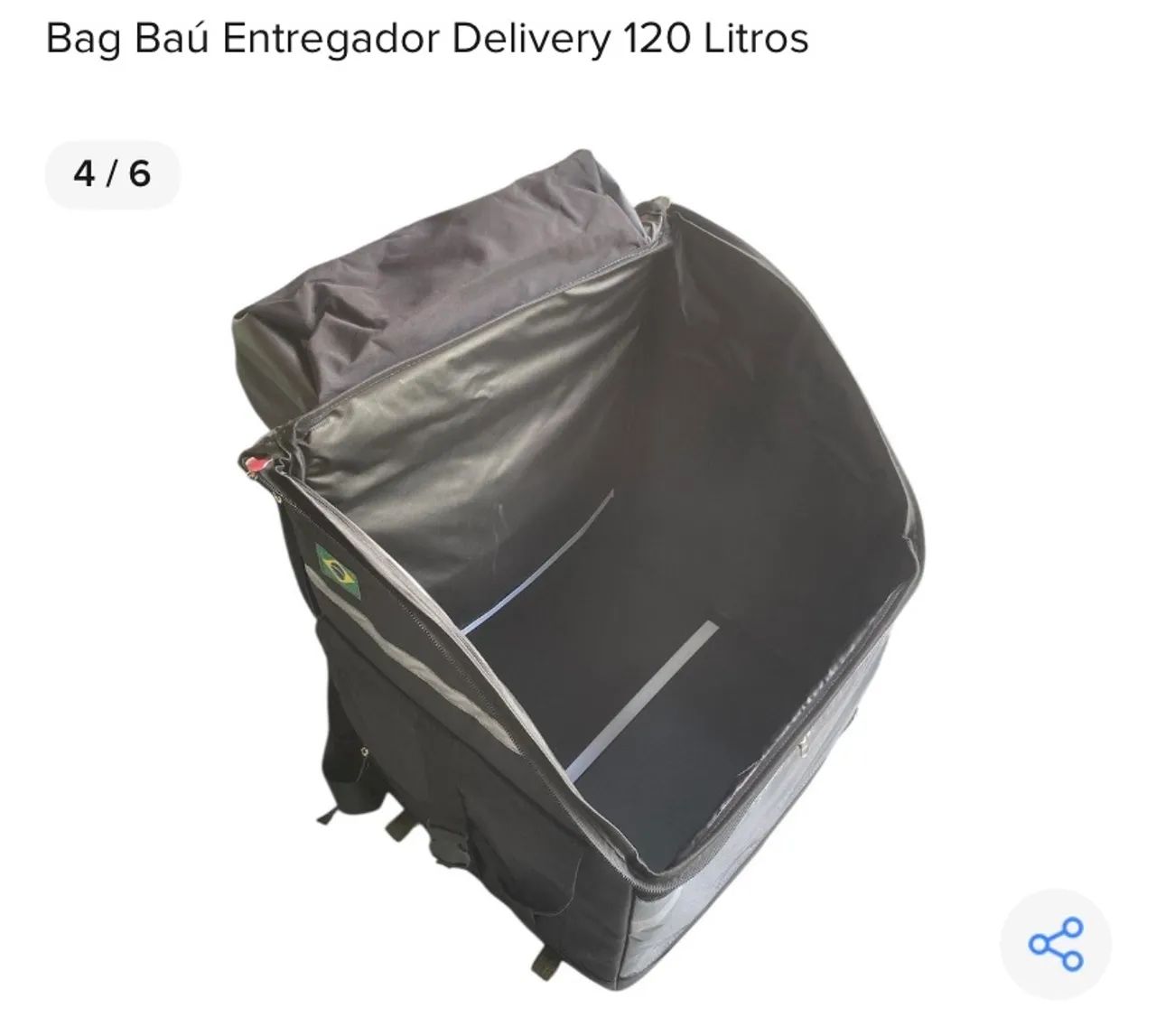 Bag baú entregador delivery 120 litros semi-nova - Foto 3