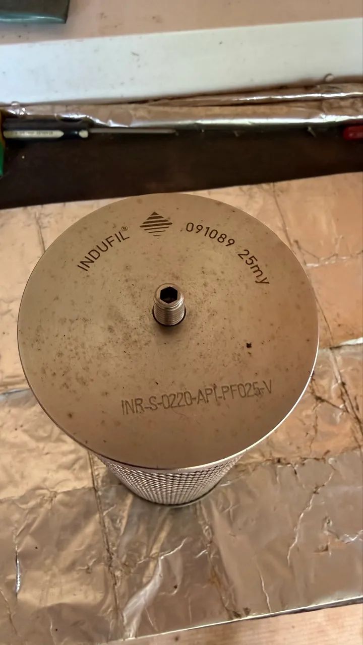 filtro de óleo hidráulico Indufil, modelo INR-S-0220-API-PF025-V.  - Foto 3