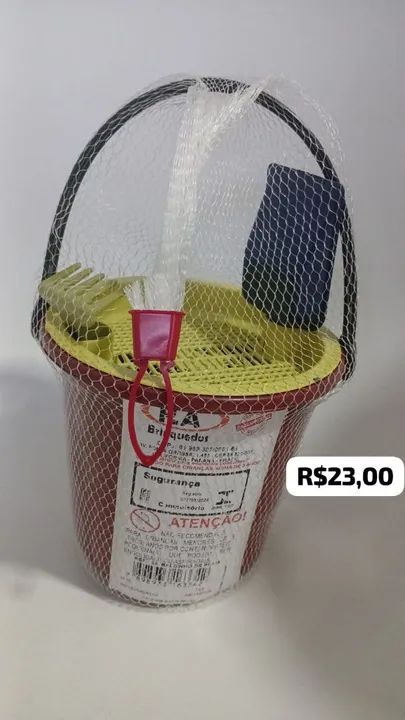 Conjunto de Brinquedos de Praia - Balde, Pá e Rastelo - Foto 3