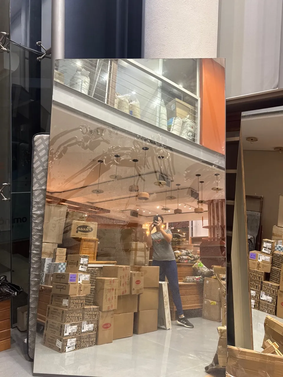Espelho de corpo inteiro para decoração