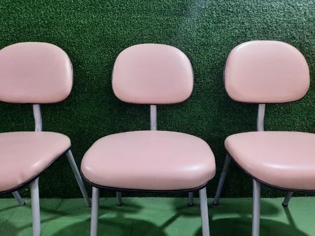 3 cadeira para recepção