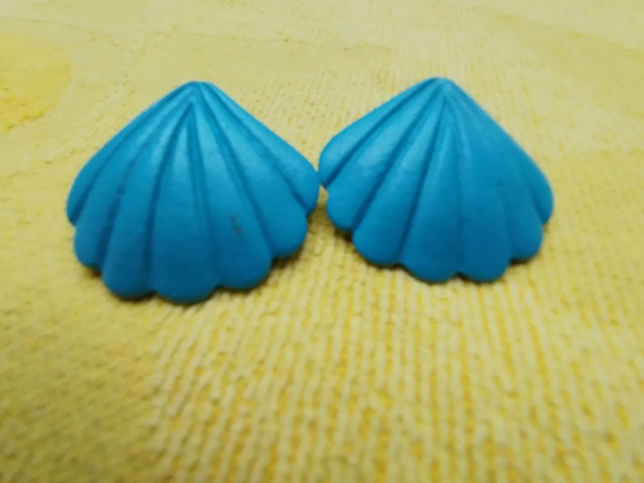  Brinco azul de concha  - Foto 2