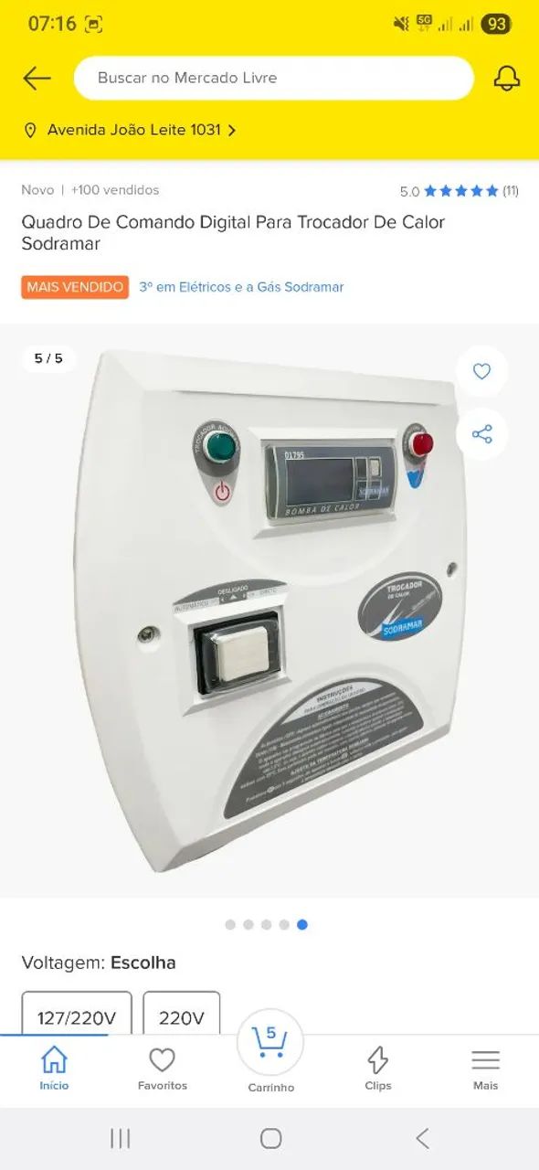 Trocador de Calor Sodramar TH-10 + Painel Digital - Novos | Conjunto R$ 8.950  - Foto 6