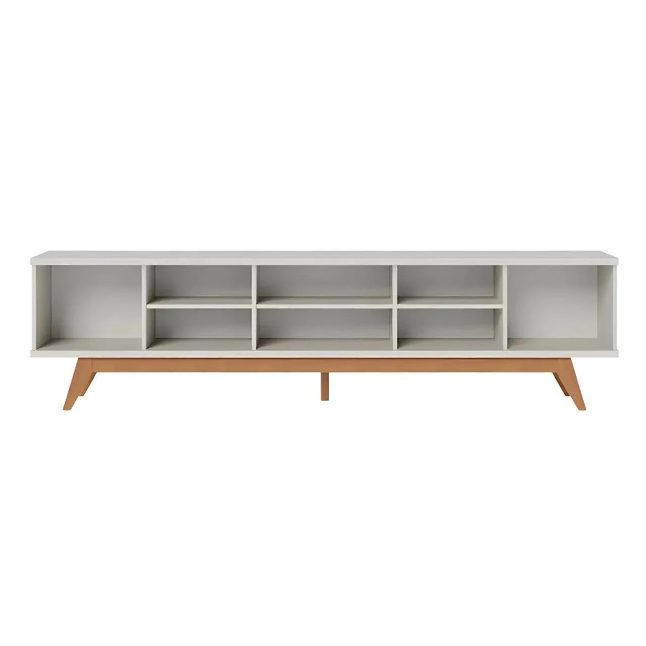 Rack Design Ripado Larg. 2.18m Off White Para TV's até 75 rf65 - Foto 2
