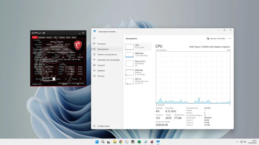 AMD Ryzen 5 5600g com Cooler Amd Wraith Stealth - Foto 3