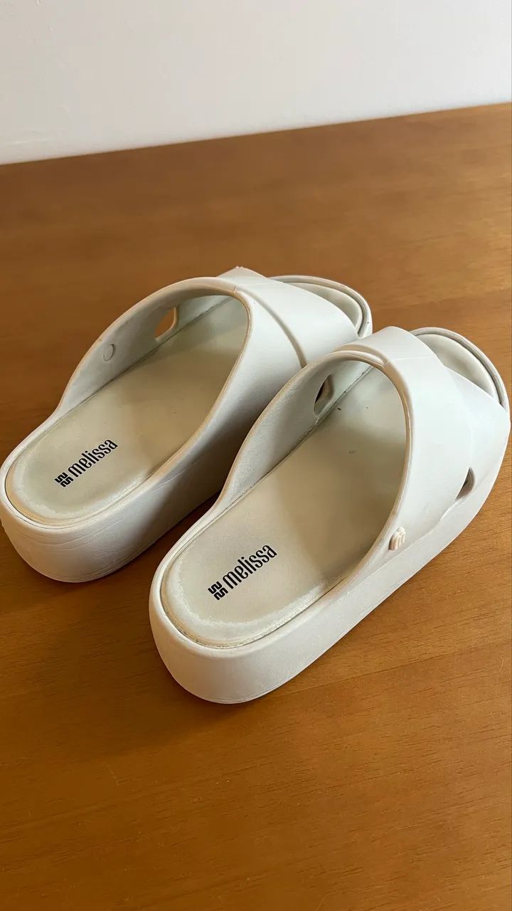 Melissa Plataforma Branca - Tamanho 38