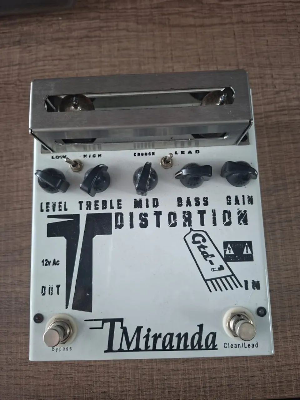 Pedal de distorção valvulado - Tmiranda - GTD-1