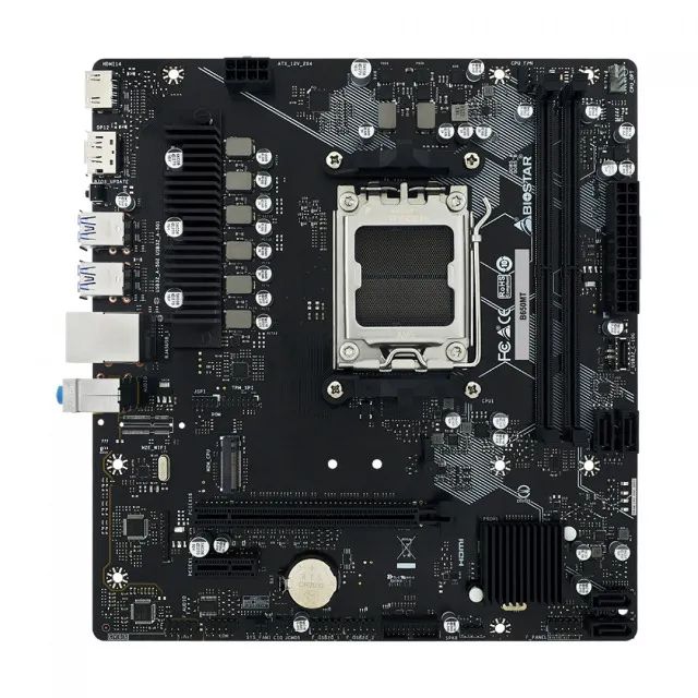 Placa Mãe Biostar B650MT, Chipset B650, AMD AM5, MATX, DDR5, Nova, Lacrada  - Foto 2