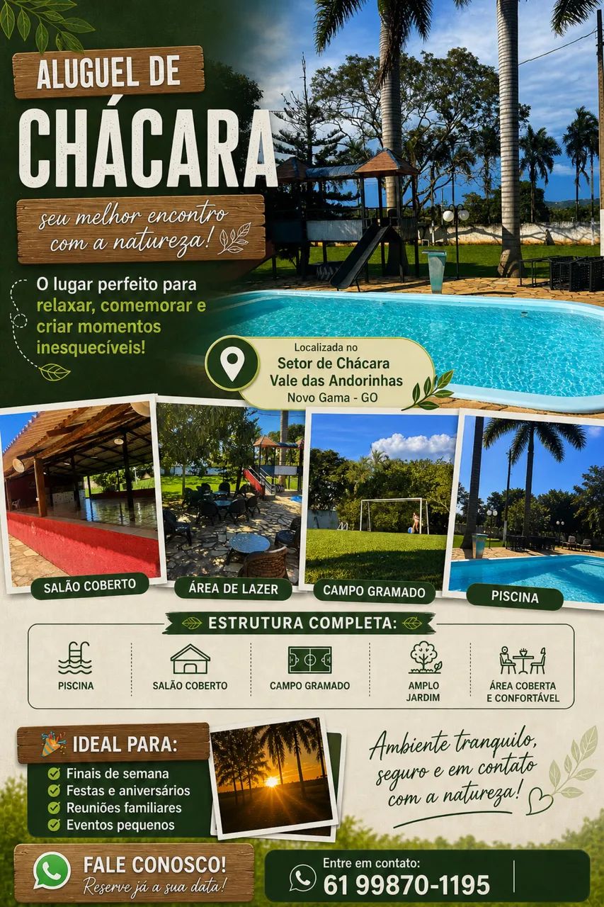Aluguel de Chácara Evento