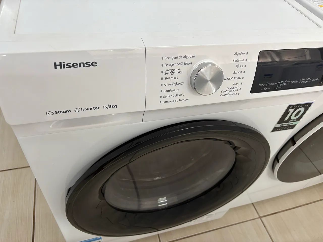 Lava e seca hisense de 13/7 kgs semi nova 