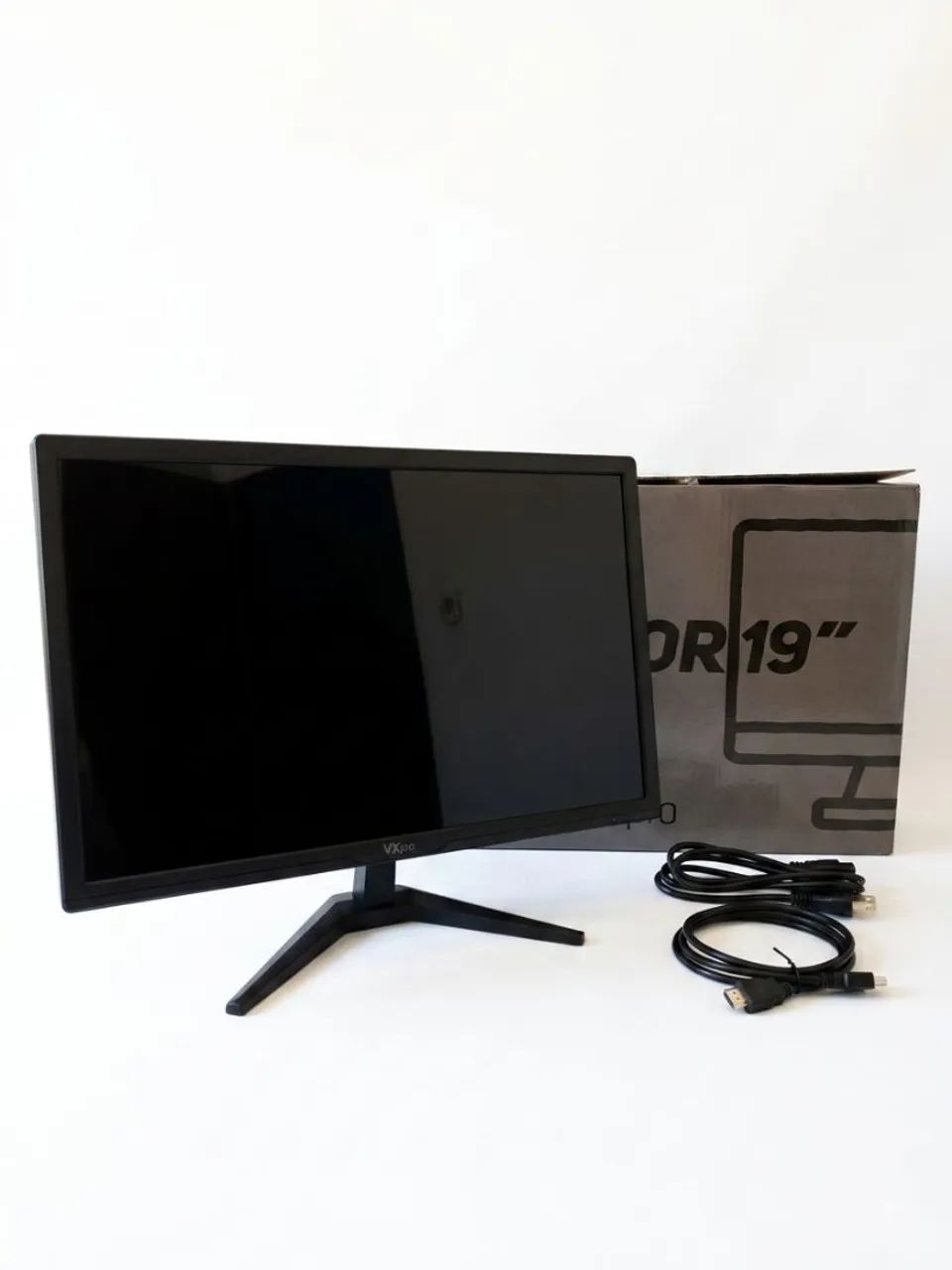 Monitor Para PC 19 Polegadas VX Pro Preto - Com Cabos e Caixa - Foto 2
