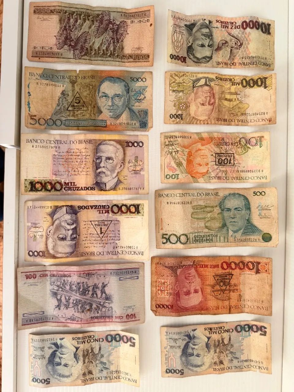 notas de colecionador 