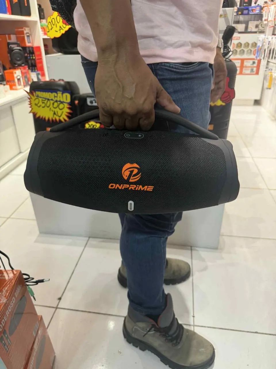 Som BLUETOOTH PORTÁTIL 100W BOOMBOX  - Foto 5