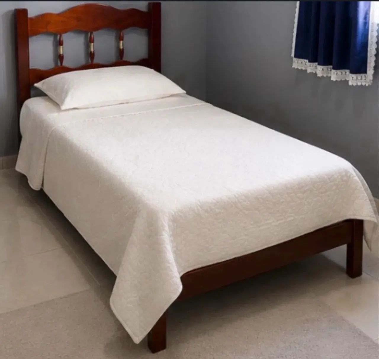 CAMA DE SOLTEIRO + COLCHÃO 