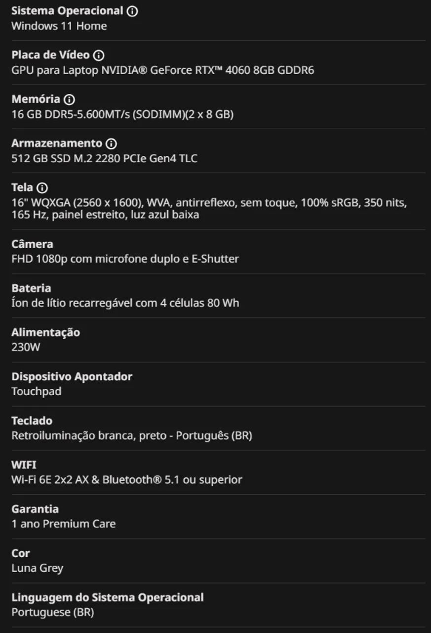 Notebook Gamer Legion 5i 4060 - Foto 5