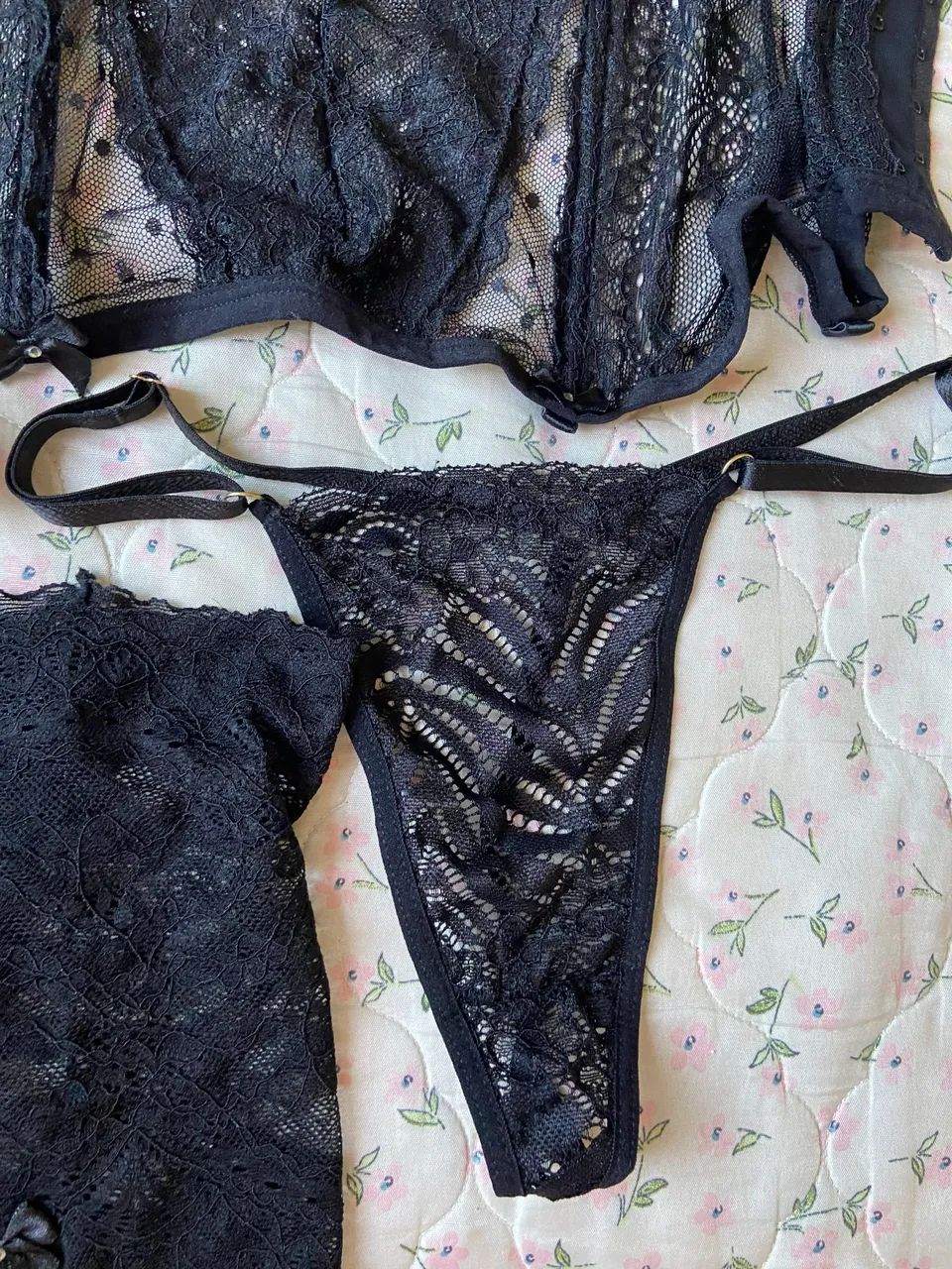 Conjunto cinta liga lingerie  - Foto 2