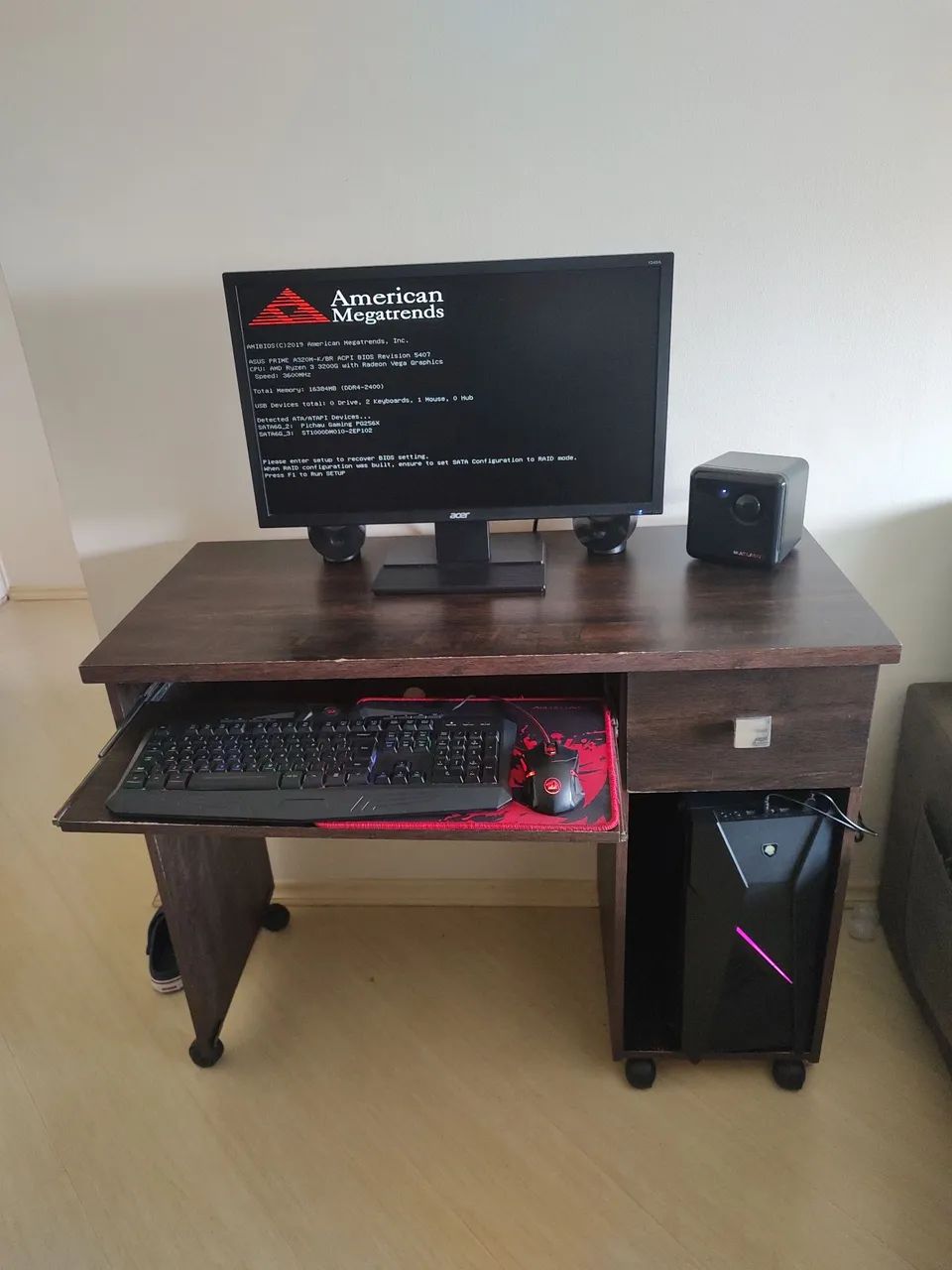 PC Gamer Pichau + Monitor + Periféricos + Escrivaninha - Completo - Foto 5