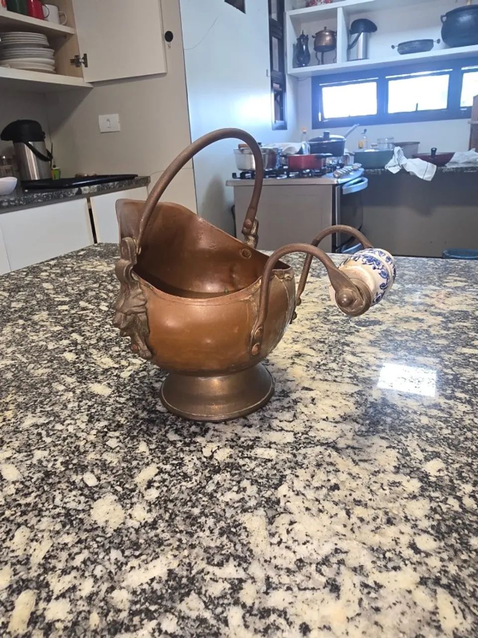 Mini Balde de Carvão antigo (coal scuttle) - Foto 3