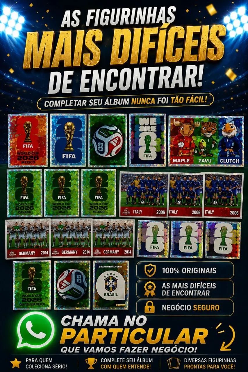 Em busca das figurinhas mais difíceis?