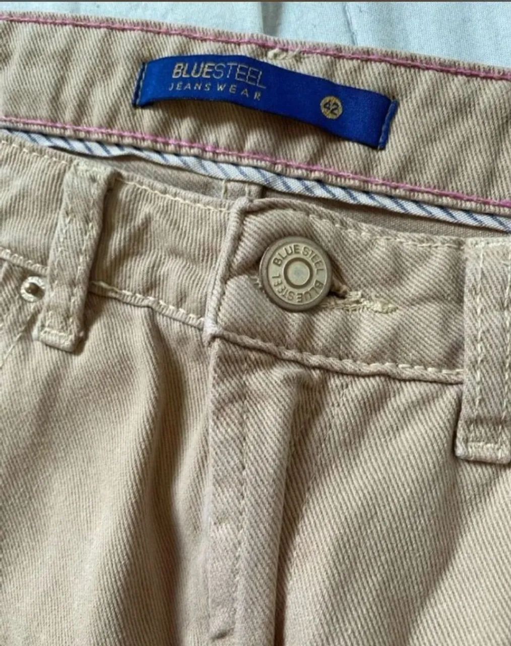 short mom jeans bege renner - Foto 2