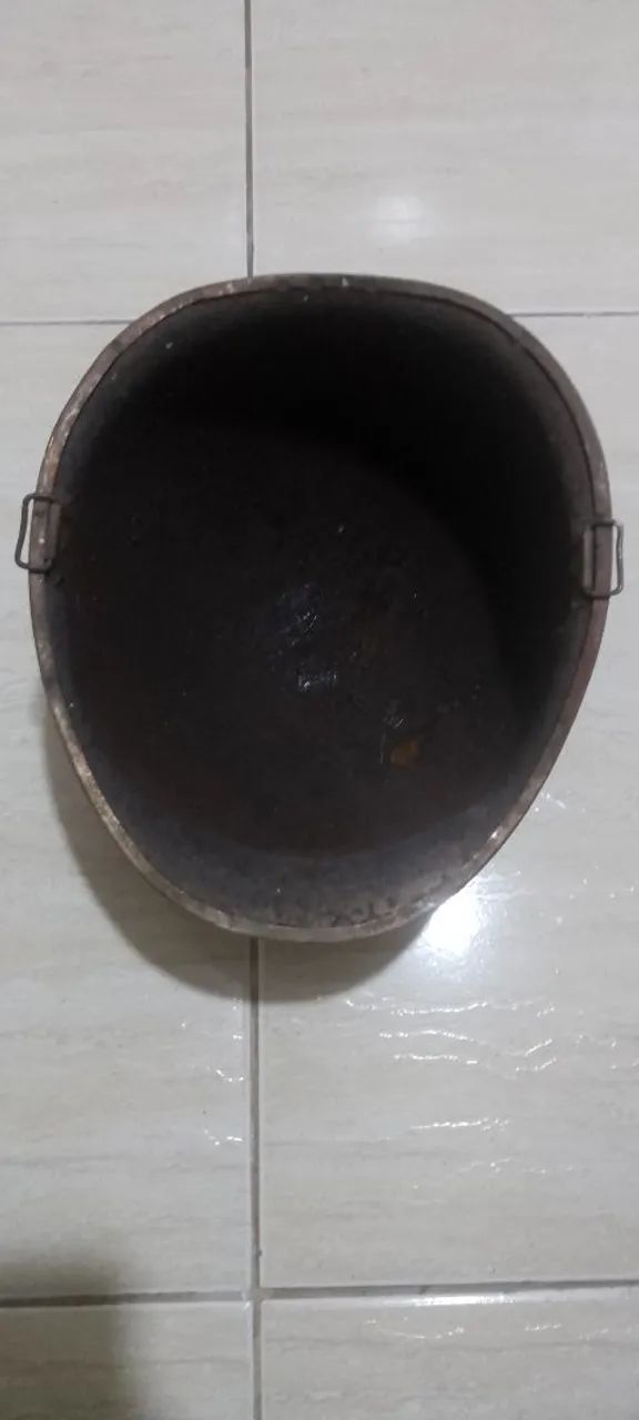 Capacete de aço década de 40 para coleção  - Foto 4