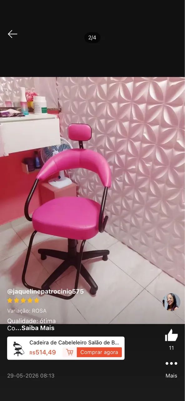 Cadeira cabeleireira ou barbeiro 