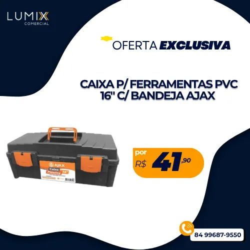 CAIXA P/ FERRAMENTAS PVC 16