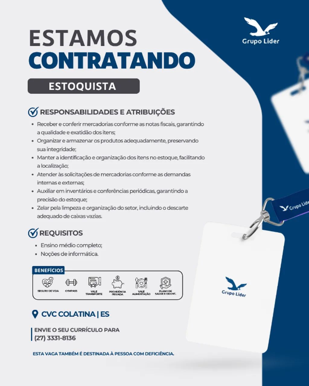Estoquista - CVC Chevrolet - Vaga de Emprego