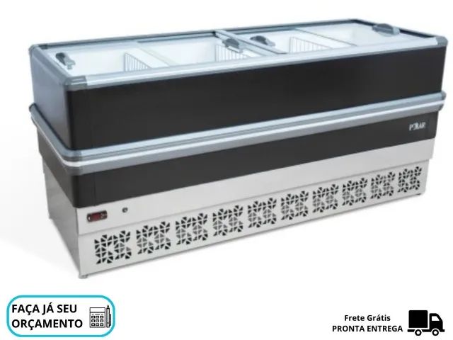 Ilha de Congelados Vidro Reto 2M Polar