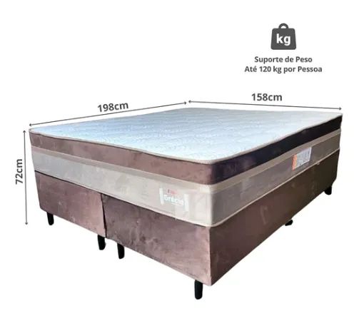 Cama Box Queen (Colchão + Base)